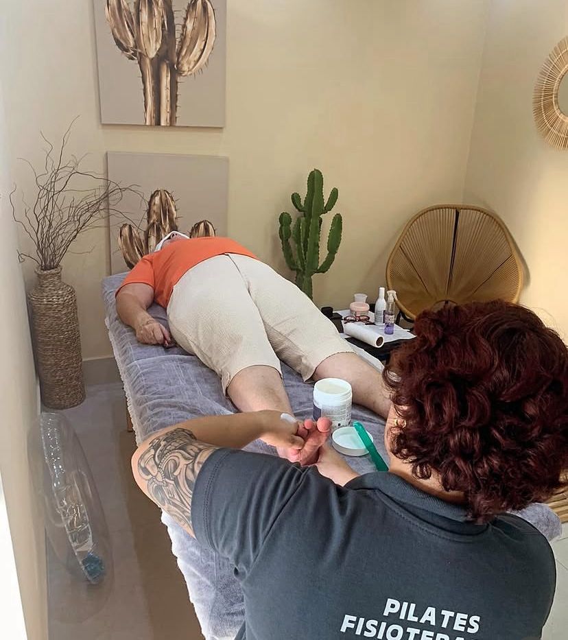 Sessão de fisioterapia no Espaço Saúde